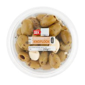 Jumbo Olijven met Knoflook 150g