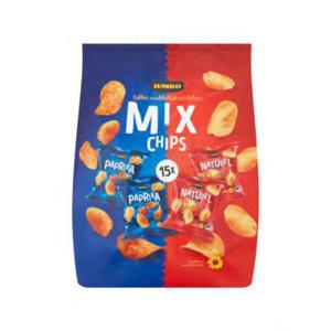 Jumbo Chips Uitdeelzakjes Paprika & Naturel 15 Stuks