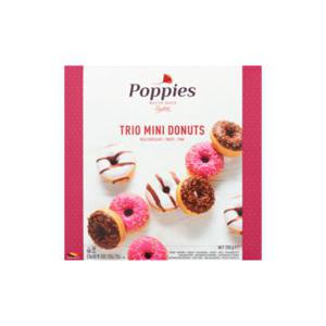 Poppies - Trio Mini Donuts - 9 Stuks 250g