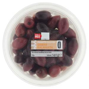 Jumbo Zwarte Olijven Grieks Kalamata 140g