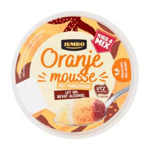 Jumbo Oranje Mousse met Vanillesaus 70g