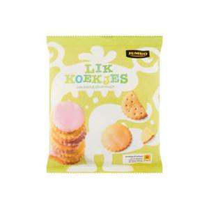 Jumbo Lik Koekjes met Fruitig Glace Laagje 200g