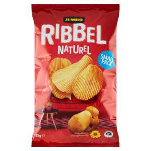 Jumbo Ribbel Chips Naturel 125g