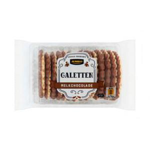 Jumbo Galetten Wafels Melkchocolade 300g