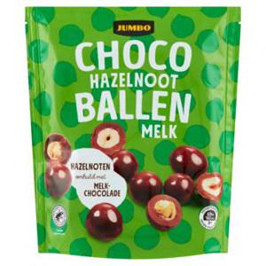 Jumbo Choco Hazelnoot Ballen Melk 200g