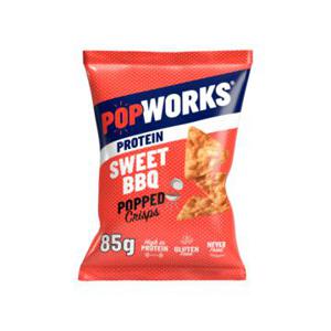 Popworks Protein Popped Crisps Sweet Barbecue Sojaproteine Chips 85gr