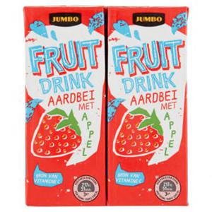 Jumbo Fruit Drink Aardbei met Appel 10 x 200ml