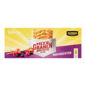 Jumbo Meergranenbiscuits Bosvruchten 6 x 2 Stuks