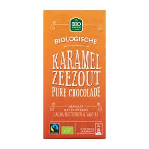 Jumbo Karamel Zeezout Pure Chocolade Biologisch 100g