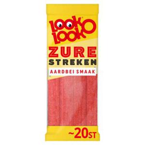 Look-O-Look Zure Streken Aardbei Smaak 125g