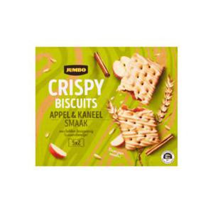 Jumbo Crispy Biscuits Appel & Kaneel Smaak 5 x 2 Stuks 125g