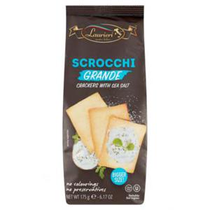 Laurieri Scrocchi Grande Crackers with Sea Salt 175g