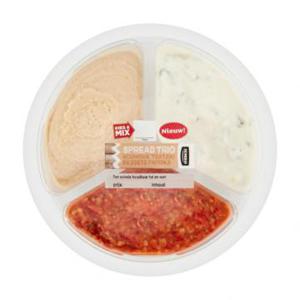 Jumbo Spread Trio Houmous, Tzatziki en Zoete Paprika 210g