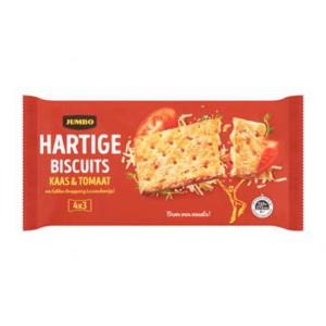 Jumbo Hartige Biscuits Kaas & Tomaat 4 x 3 Stuks