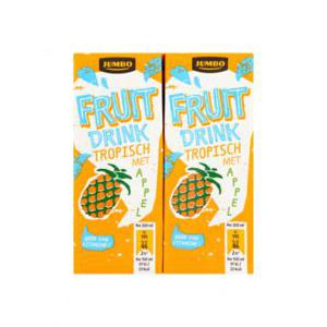 Jumbo Fruitdrink Tropisch met Appel 10 x 200ml