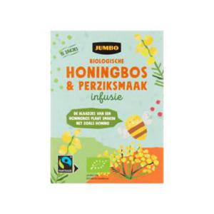 Jumbo Biologische Honingbos & Perzik Smaak Thee Infusie 15 Zakjes 24g