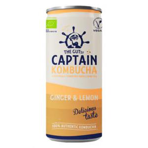 The Gutsy Captain Kombucha Ginger & Lemon 250ml