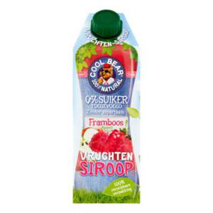 Cool Bear Framboos Appel Vruchtensiroop 750ml