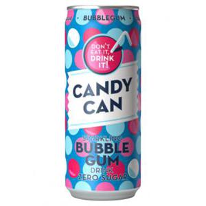 Candy Can Sparkling Bubblegum Drink Zero Sugar 330ml