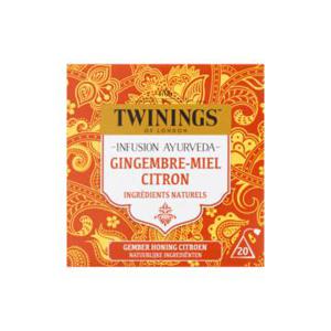 Twinings of London Infusion Ayurveda Gember Honing Citroen 20 Builtjes 32g