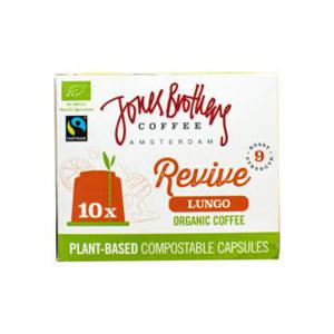 Jones Brothers Coffee Revive Lungo Organic Coffee 10 x 5, 5g