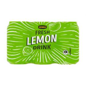 Jumbo Fresh Lemon Flavour Drink Blikken 6 x 330ml