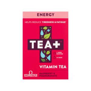 Tea+ Energy Raspberry & Pomegranate 28g