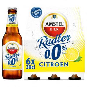 Amstel Radler 0.0 Bier Citroen Fles 6 x 30cl