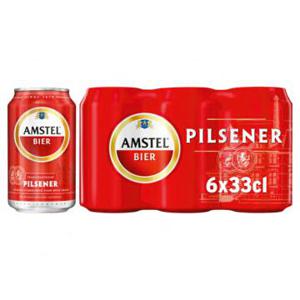 Amstel Bier - Pils - Blik 6 x 330ML