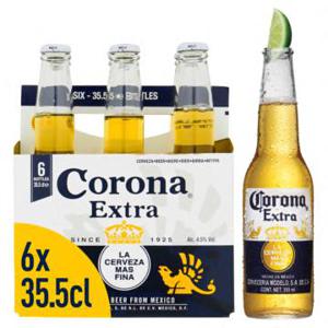 Corona Extra Mexicaans Pils Bier Flessen 6 x 355ml