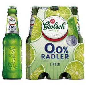 Grolsch 0.0% ABV Radler Limoen Flessen 6 x 30cl