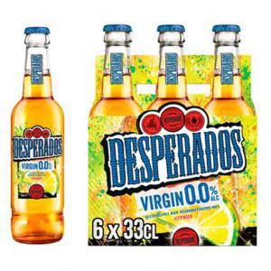 Desperados Virgin 0.0 Bier Fles 6 x 33cl