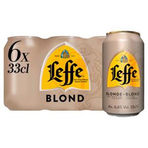 Leffe Blond Belgisch Abdijbier Blikken 6 x 33cl