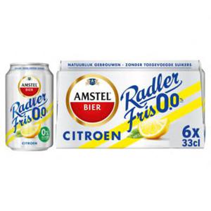 Amstel Radler Fris 0.0 Bier Blik 6x 33cl