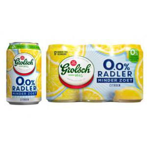 Grolsch 0.0% Radler Citroen Minder Zoet Blikken 6 x 330ml