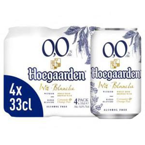 Hoegaarden Belgisch Witbier 0.0% Blikken 4 x 33cl