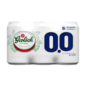 Grolsch 0.0% Bier Blikken 6 x 33cl