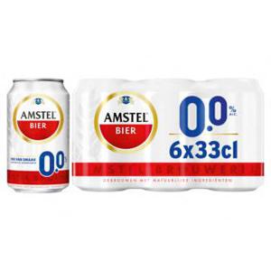 Amstel Pilsener 0.0 Bier Blik 6 x 33cl