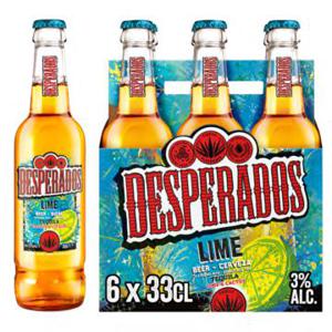 Desperados Lime Bier Fles 6 x 33cl