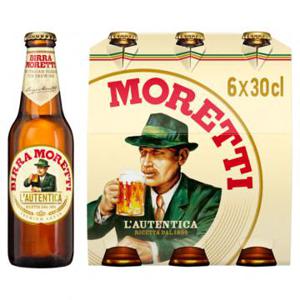 Birra Moretti Italiaans Bier Fles 6 x 30cl