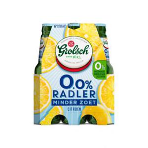 Grolsch Radler 0.0% Minder Zoet Citroen, 6-pack Fles 300ml