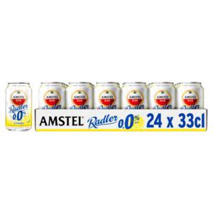 Amstel Radler 0.0 Bier Citroen Blik 24 x 33 cl Tray