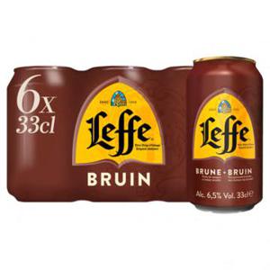 Leffe Bruin Belgisch Abdijbier Blikken 6 x 33cl