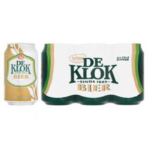 De Klok Bier Blik 6 x 33cl