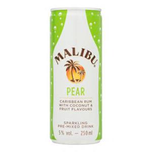 Malibu Pear Caribbean Rum with Coconut & Fruit Flavours 250ml