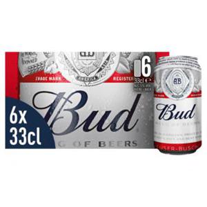 Bud Pils Bier Blikken 6 x 33cl