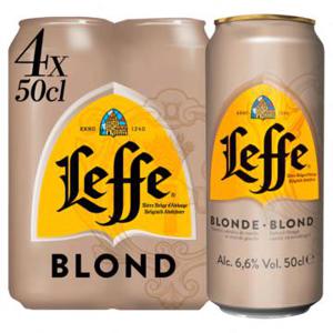 Leffe Blond Belgisch Abdijbier Blikken 4 x 50cl