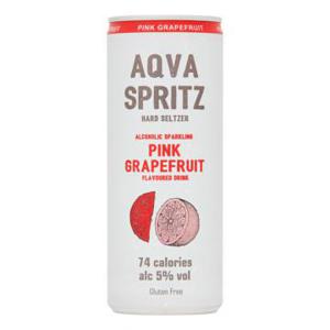 Aqva Spritz Hard Seltzer Pink Grapefruit 250ml