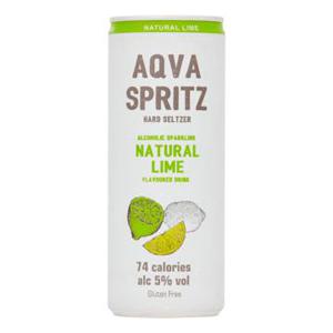 Aqva Spritz Hard Seltzer Natural Lime 250ml