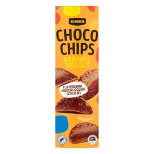 Jumbo Choco Chips Karamel Zeezout 125g